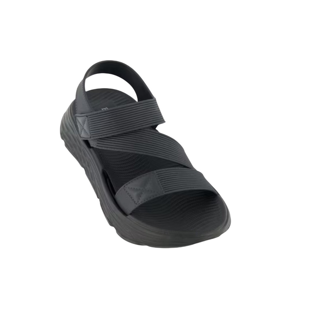 Bamboo Womens‎ Sanfran-02 Sandals Black Chunky Platform Multi-Strap 7/8
